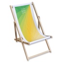 Liegestuhl gelb/grün 