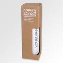 Kupfer-Vakuum Sportflasche, weiß