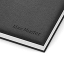 Notizbuch mit Namensprägung