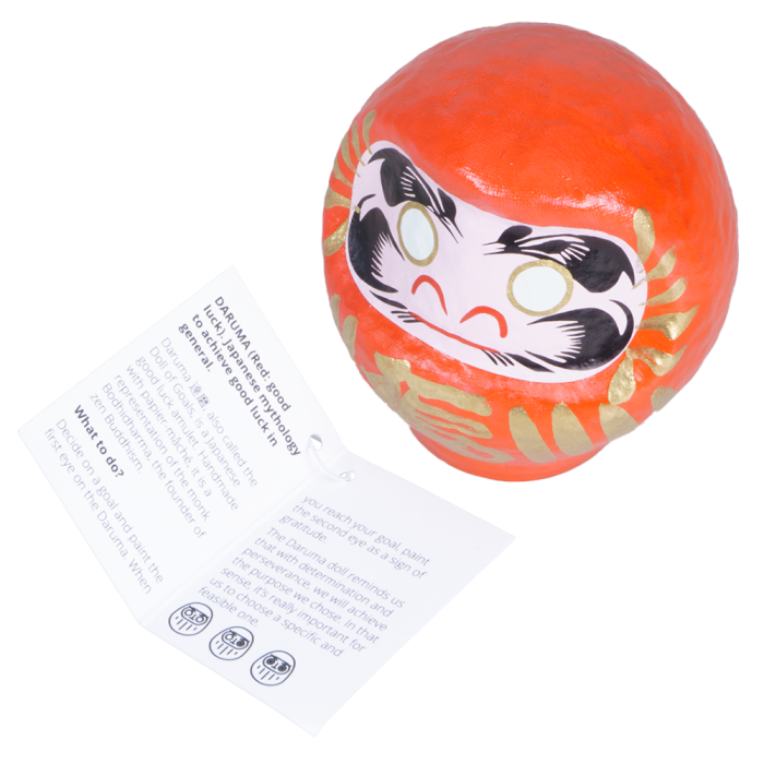 Japanese Daruma Doll Red 9 cm