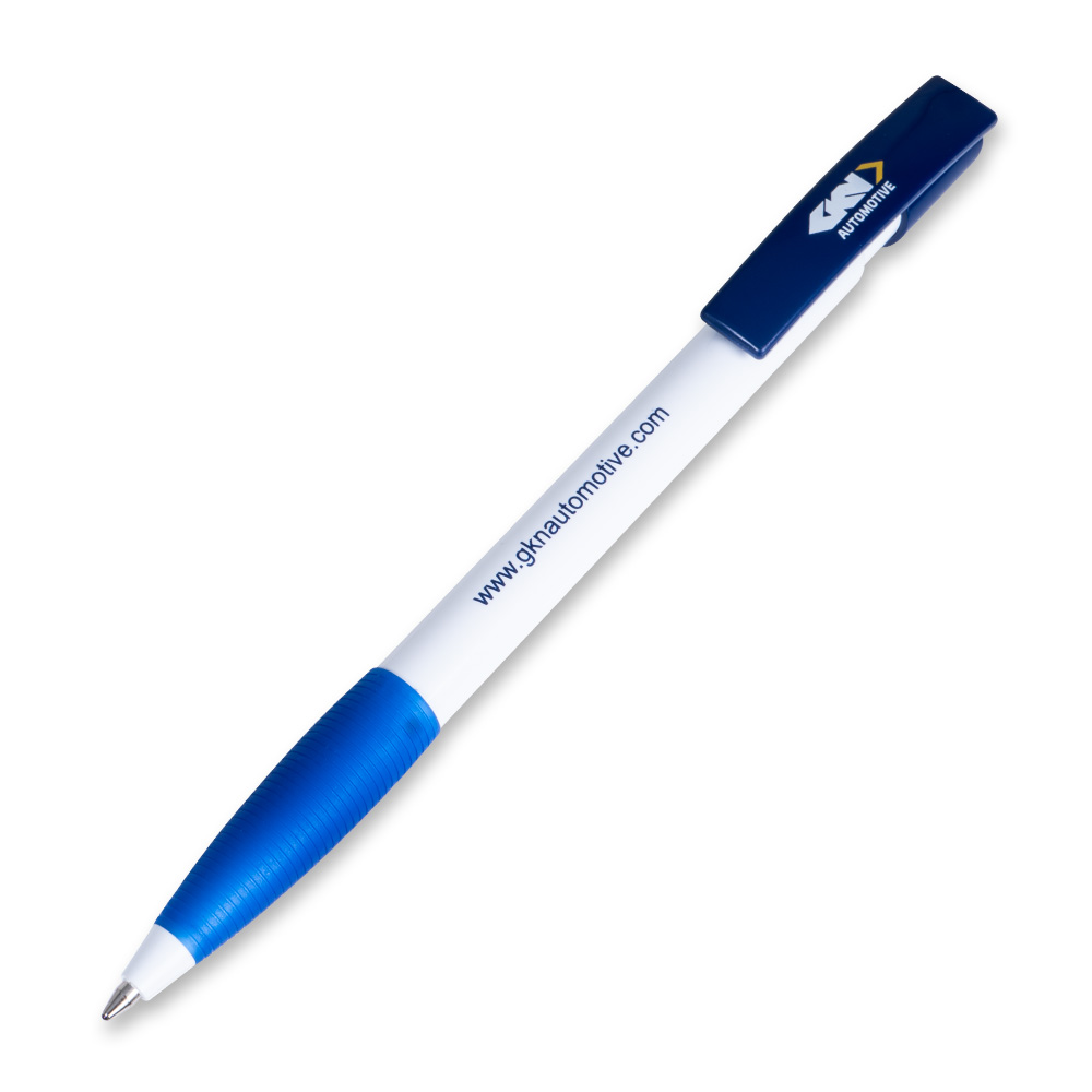 GKN Kugelschreiber Nash - weiß/dunkelblau
