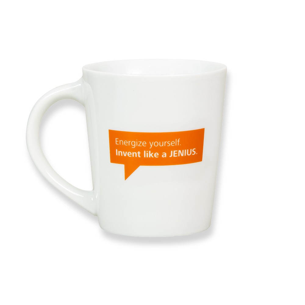 Porzellanbecher orange 