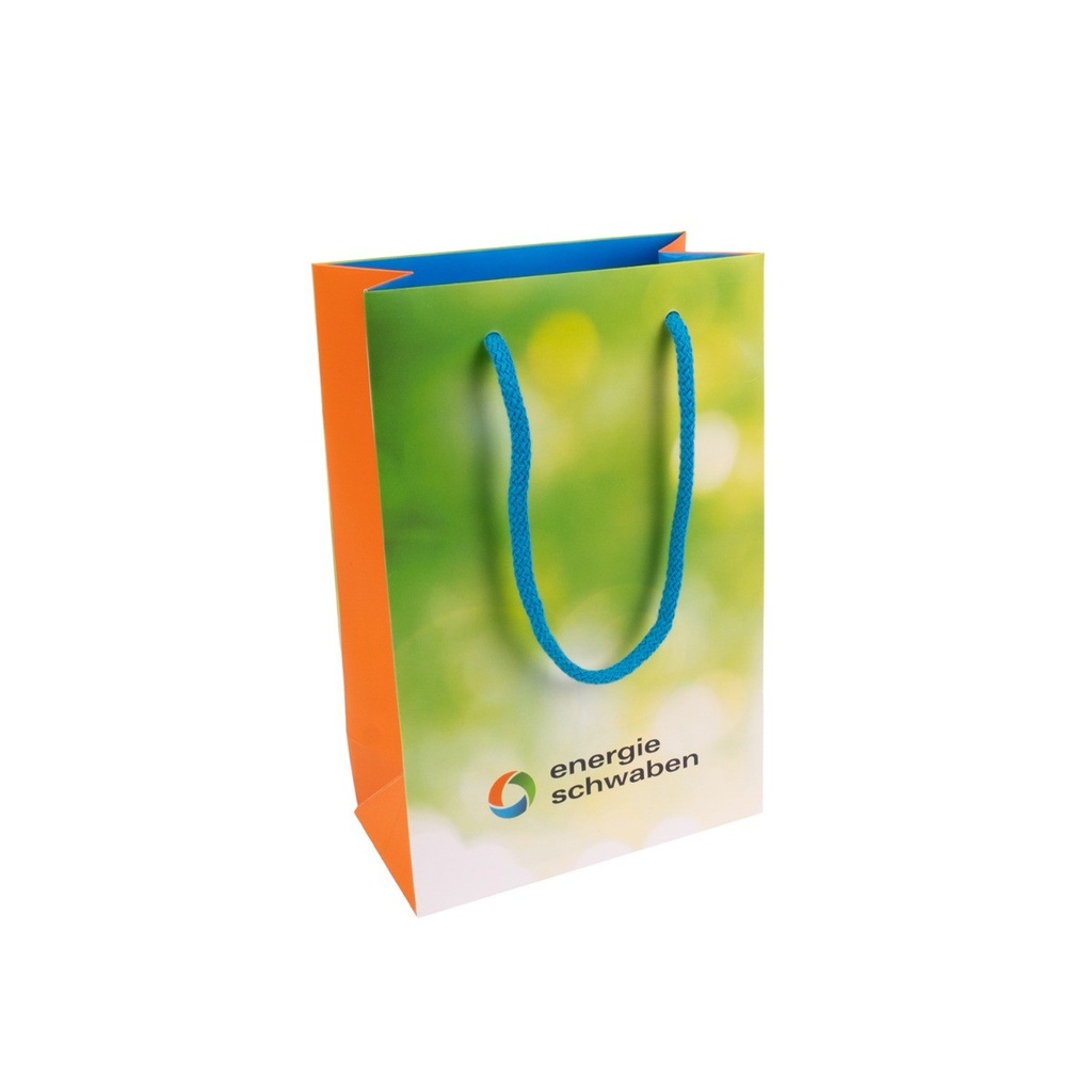 kleine Geschenktasche mit Baumwollkordel 