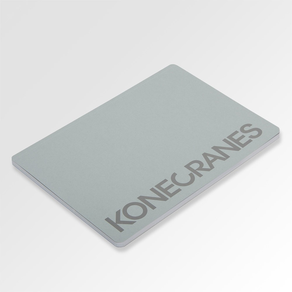 Schreibblock A5 mit Softcover grau 