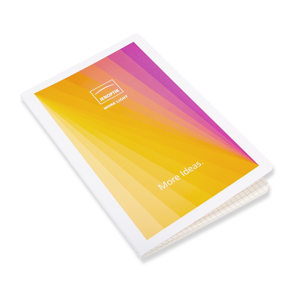 Softcover-Notizbuch violett-orange