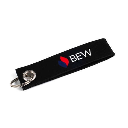 [BEW-25025] Schlüsselanhänger, schwarz, aus RPET Filz